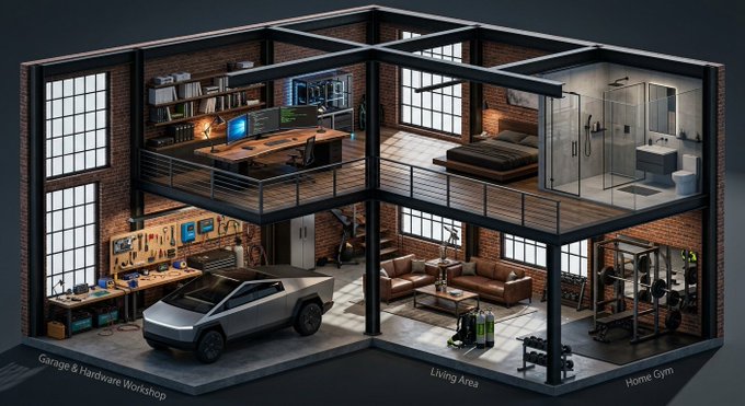 The original isometric render this scene was rebuilt from.